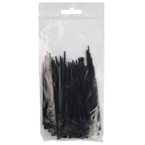 Хомут кабельный PCT 3.6х100-100BL 3.6х100 PA6.6 черн.(уп.100шт) JazzWay 5054424