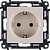 Розетка 1-м СП Valena Life 16А IP20 250В 2P+E защ. шторки безвинтов. клеммы с лицев. панелью механизм сл. кость Leg 753520