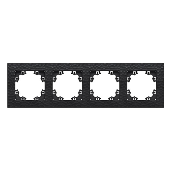 Рамка 4-м Афина фактурная универс. графит Universal A10046-Gr