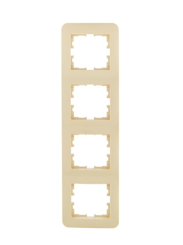 Рамка 4-м ASTI вертикал. крем. LEZARD 7081-0300-154
