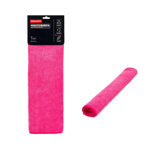 Салфетка из микрофибры автомобильная 35х40 см 250гр/кв.м 1 шт. Rexant 80-0803