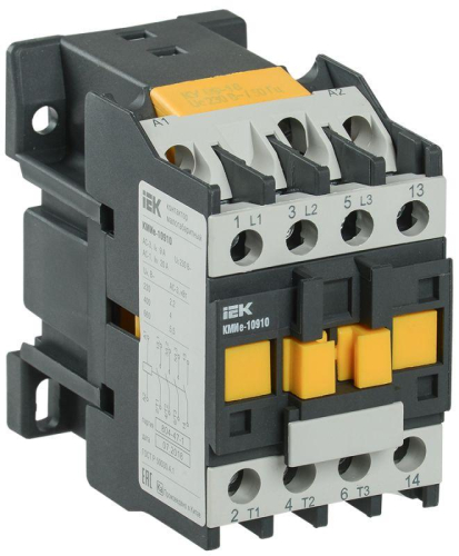 Контактор КМИе-11811 18А 400В/АС3 1НЗ IEK KKME11-018-400-01