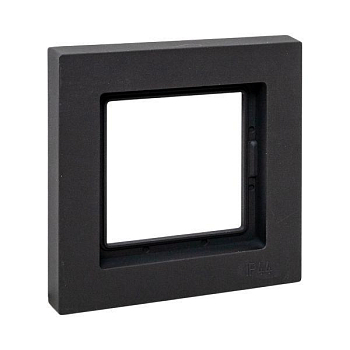 Рамка 1-м Эпика IP44 пластик черн. EKF UP1-FPB-01-44