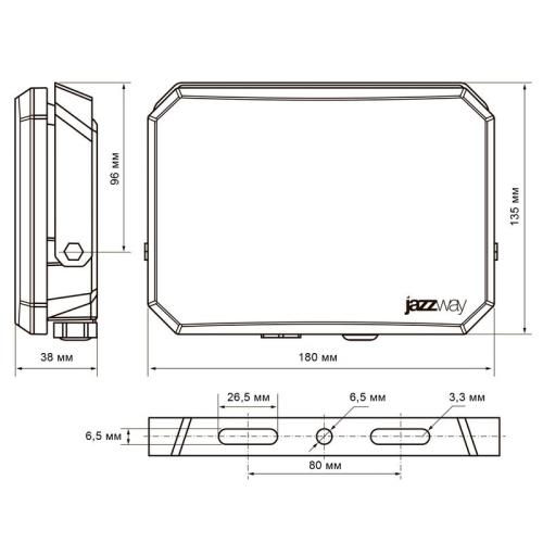 Прожектор светодиодный PFL-SA 100Вт 6500К IP65 OPAL СДО Pro JazzWay 5065932