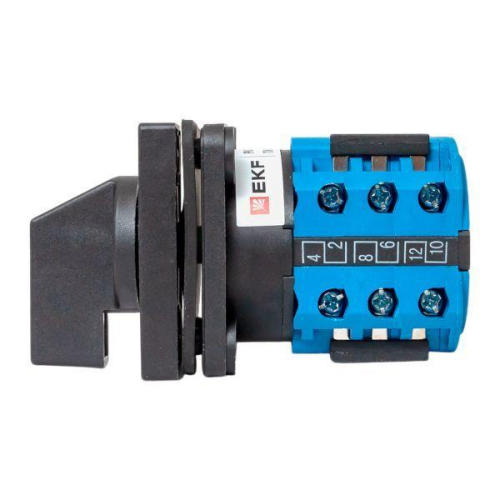 Переключатель кулачковый ПК-1-94 4п 10А для амперметра IP65 EKF pk-1-94-10-65