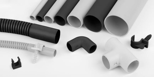 Труба гладкая ПВХ легкая d50мм черн. (дл.3м) (уп.30м) Ruvinil 55000(3)Ч