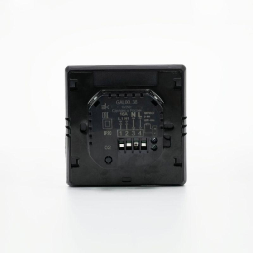 Термостат программируемый ArtGallery 16А с Wi-Fi для электрич. теплого пола моноблочный черн. SE GAL001038