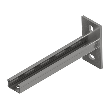 Консоль-Страт одиночная усилен. 41х21 KSSU21-250 осн.50-200 L250 2.5мм нерж. сталь INOX 304 КМ LO27562