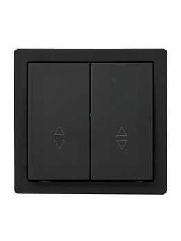 Выключатель проходной 2-кл. ОП LETO черн. бархат LEZARD 752-4200-106