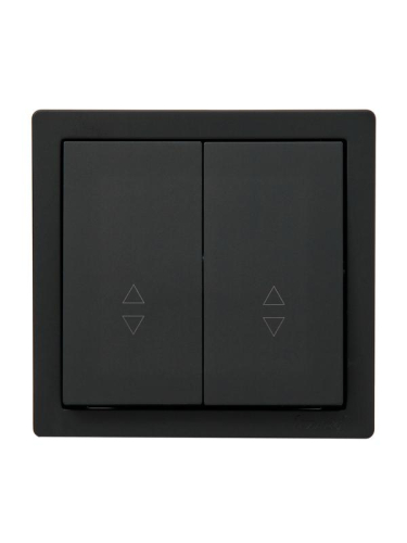 Выключатель проходной 2-кл. ОП LETO черн. бархат LEZARD 752-4200-106