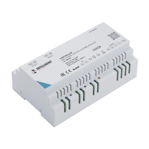 Контроллер DALI-LOGIC-LITE-PS-x2 230В Ethernet IP20 пластик INTELLIGENT ARLIGHT 053510