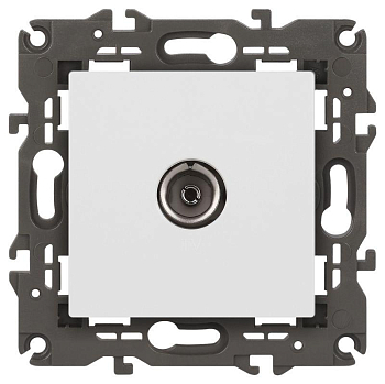 Розетка ЭРА Elegance 14-3101-01М TV одиночная матов. бел. Эра Б0065813