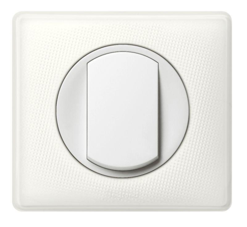 Панель лицевая Celiane для выкл. 1-кл. конт. с подсвет. бел. Leg 065004