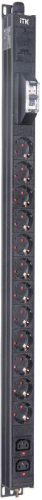 Блок распределения питания BASE PDU PV1111 20U 1ф 16А 12SCHUKO 2C13 2.6м SCHUKO ITK BS-PV12-12D-02C13-11