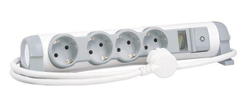 Удлинитель 4х3м с заземл. 16А IP20 Комфорт и безопасность 4х2P+E Leg 694643