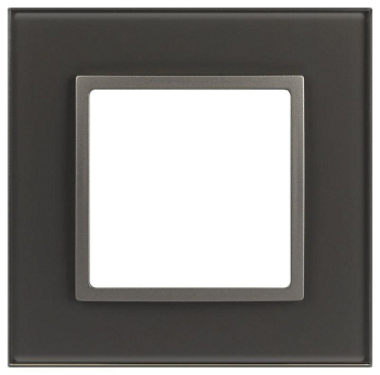 Рамка для розеток и выключателей ЭРА Elegance 14-5101-16 на 1 пост стекло титан Эра Б0065833