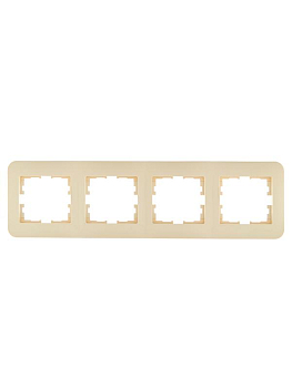 Рамка 4-м ASTI горизонт. крем. LEZARD 7081-0300-149