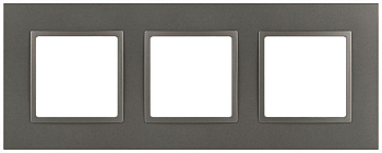Рамка для розеток и выключателей ЭРА Elegance 14-5013-16 Classic на 3 поста титан Эра Б0065827