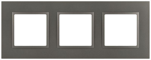 Рамка для розеток и выключателей ЭРА Elegance 14-5013-16 Classic на 3 поста титан Эра Б0065827