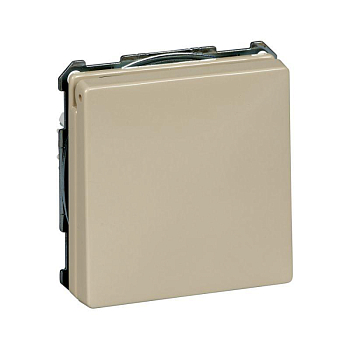 Розетка 1-м СП Merten 16А IP20 без защ. шторок с крышкой QF SD механизм беж. SchE MTN2311-4044