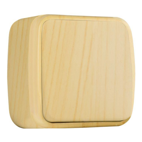 Выключатель 1-кл. 2п ОП Минск 10А IP20 светл. дерево EKF EGV10-021-30