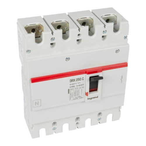 Выключатель автоматический 4п 250А 18кА DRX250 термомагнитн. расцеп. Leg 027111