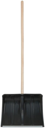 Лопата для уборки снега "Ледо" 495х375х1320мм деревянный черенок; пластик. 68101