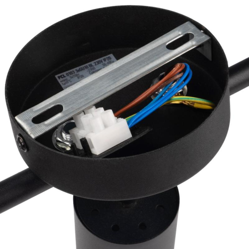 Светильник PCL-0103 3xGU10 IP20 230В BL настен./потолочн. декор. под лампу JazzWay 5066427