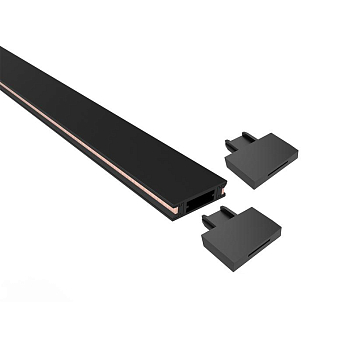 Шинопровод Метр (MTR)16 2M-BL 2000х16мм накладной низковольтный Pro черн. JazzWay 5057258