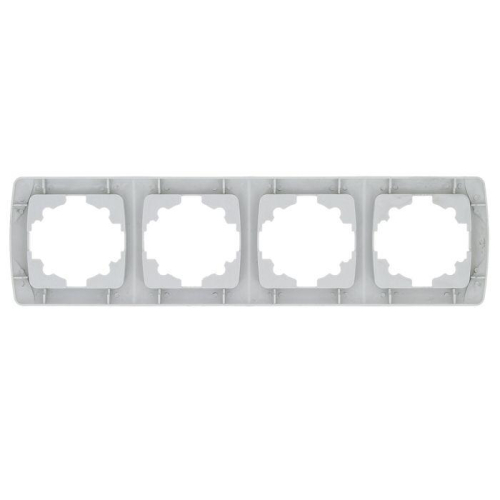 Рамка 4-м СП Мадрид горизонт. бел. EKF EIM-G-304-10