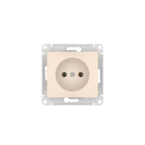 Розетка Glossa 16А без заземл. быстрозажим. клем. механизм беж. SE GSL000241S