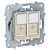 Механизм розетки компьютерная UNICA NEW RJ45 двойная кат.6 UTP беж. SchE NU542444