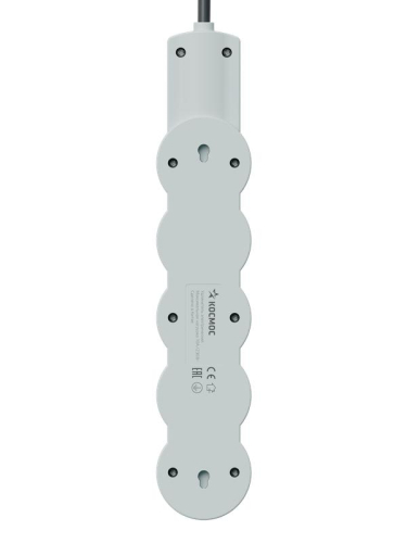Удлинитель 3х5м с заземл. 10А IP20 USB 2500Вт 220В ПВС 3х1 с выкл. черн. КОСМОС YKsm5m4g-Z-VU10А-B