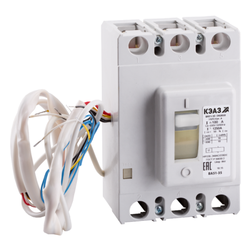 Выключатель автоматический 400А 2500Im ВА51-35М3-341810 УХЛ3 690В AC НР230AC/220DC КЭАЗ 263198