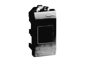 Розетка компьютерная 1-м СП Brava 1мод. RJ45 5E черн. DKC 77646N