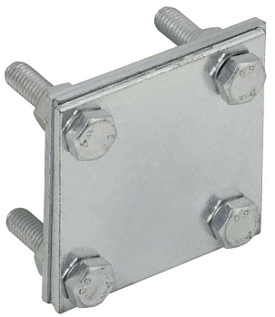 Зажим крестообразный с раздел. полоса-полоса 40мм оцинк. сталь IEK ZCC68-11-1-40