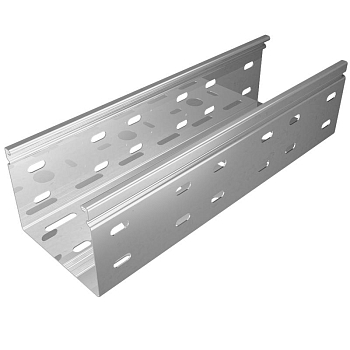 Лоток листовой перфорированный 600х80 L3000 сталь 1мм "Стандарт ПЛЮС" LPEplus80-600-1.0-3000 HD КМ PL1081