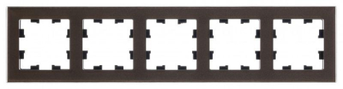 Рамка 5-м AtlasDesign Nature органич. стекло мокко SE ATN320605