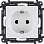 Механизм розетки 1-м СП Valena Life 16А IP20 250В 2P+E защ. шторки винт. клеммы с лицев. панелью бел. Leg 753424