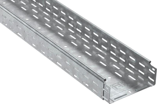 Лоток листовой перфорированный 300х80 L2000 сталь 0.8мм HDZ IEK CLP10-080-300-2-M-HDZ