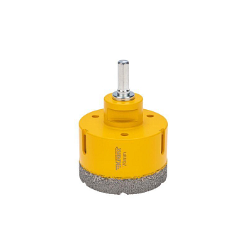 Коронка алмазная профессиональная по керамограниту и железобетону М14 вакуумное спекание 70мм для УШМ Kranz KR-92-1026