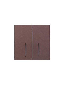 Выключатель 2-кл. с индик. СП ZIMA IP20 10А безвинт. зажим шоколад LEZARD 704-7388-112QC