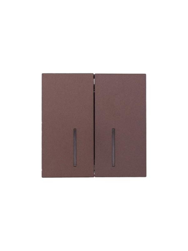 Выключатель 2-кл. с индик. СП ZIMA IP20 10А безвинт. зажим шоколад LEZARD 704-7388-112QC