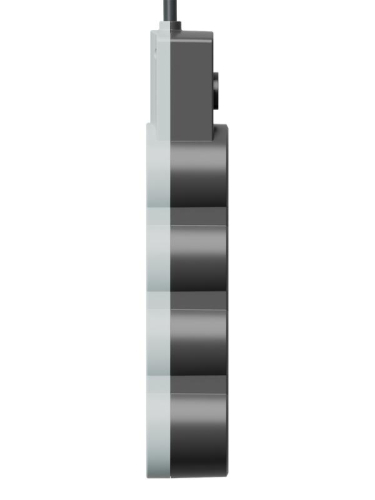 Удлинитель 3х1.5м с заземл. 10А IP20 USB 2800Вт 220В ПВС 3х1 с выкл. черн. КОСМОС YKsm1.5m3g-Z-VU10А-B