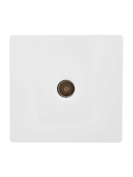 Розетка оконечная TV 1-м ОП LETO бел. LEZARD 752-0200-130