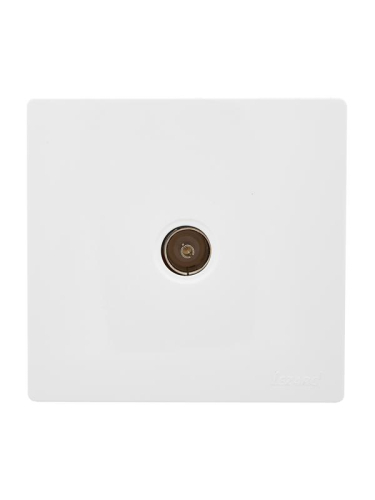 Розетка оконечная TV 1-м ОП LETO бел. LEZARD 752-0200-130