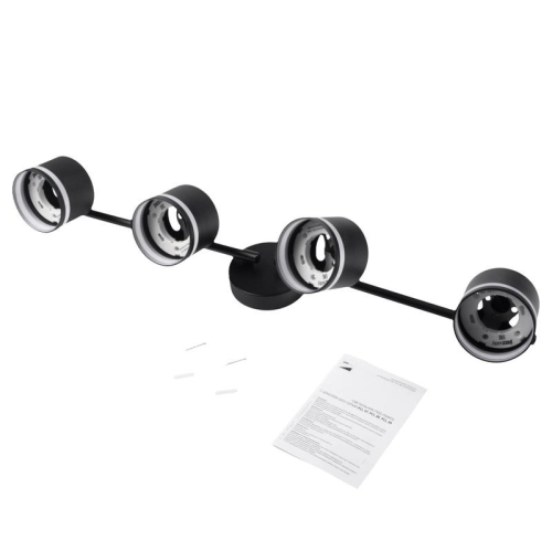 Светильник PCL-0804 max 20Вт (каждая лампа) 4xGX53 IP20 230В BL настен./потолочн. декор. под лампу JazzWay 5066922