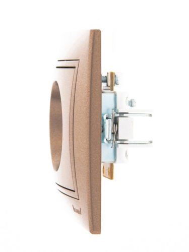 Розетка телевизионная оконечная TV СП Mira 16А IP20 со вставкой свет. корич. перламутр. LEZARD 701-3131-130