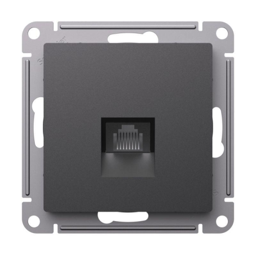 Розетка компьютерная AtlasDesign RJ45 кат.6A механизм базальт SE ATN001486