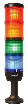 Колонна сигнальная 70мм 24В светодиод LED красн./желт./зел./син.EMAS IK74L024XM01